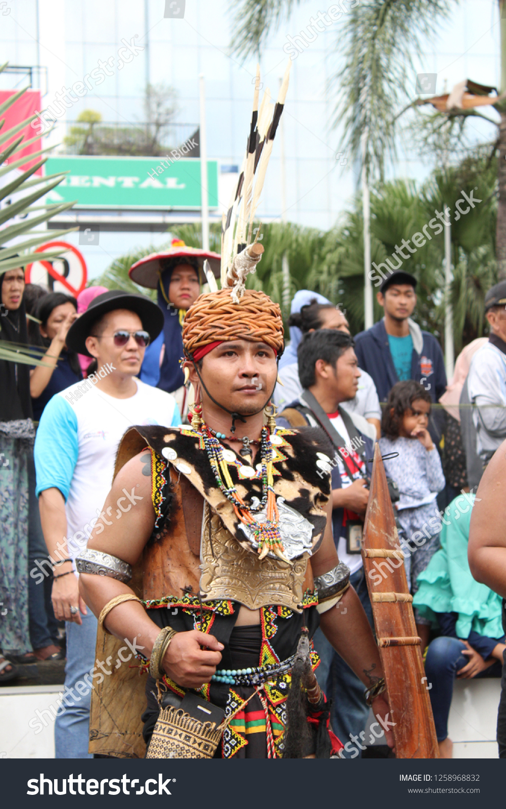 Variety Traditional Dayak Clothing Mahakam Festival Stock Photo ...