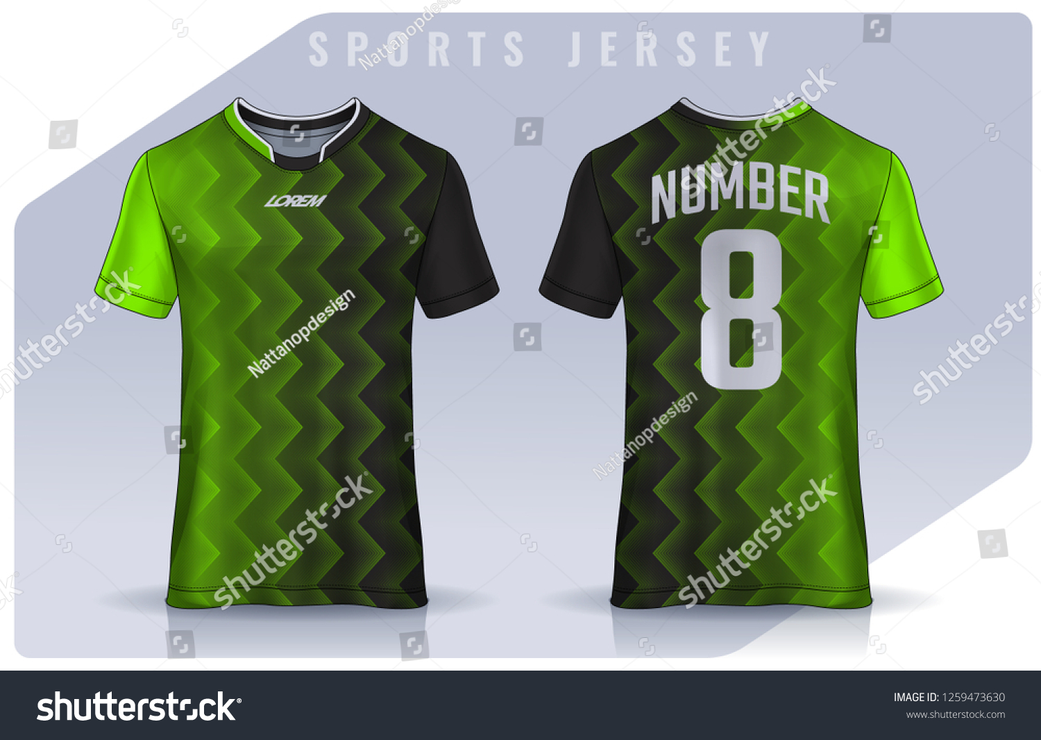 Tshirt Sport Design Template Soccer Jersey Stock Vector (Royalty Free ...