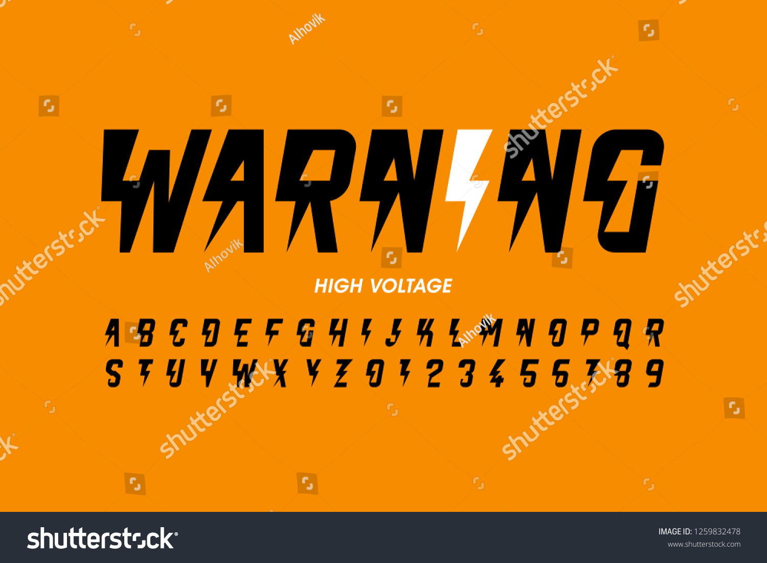 5,837 Thunder Bolt Font Images, Stock Photos & Vectors | Shutterstock