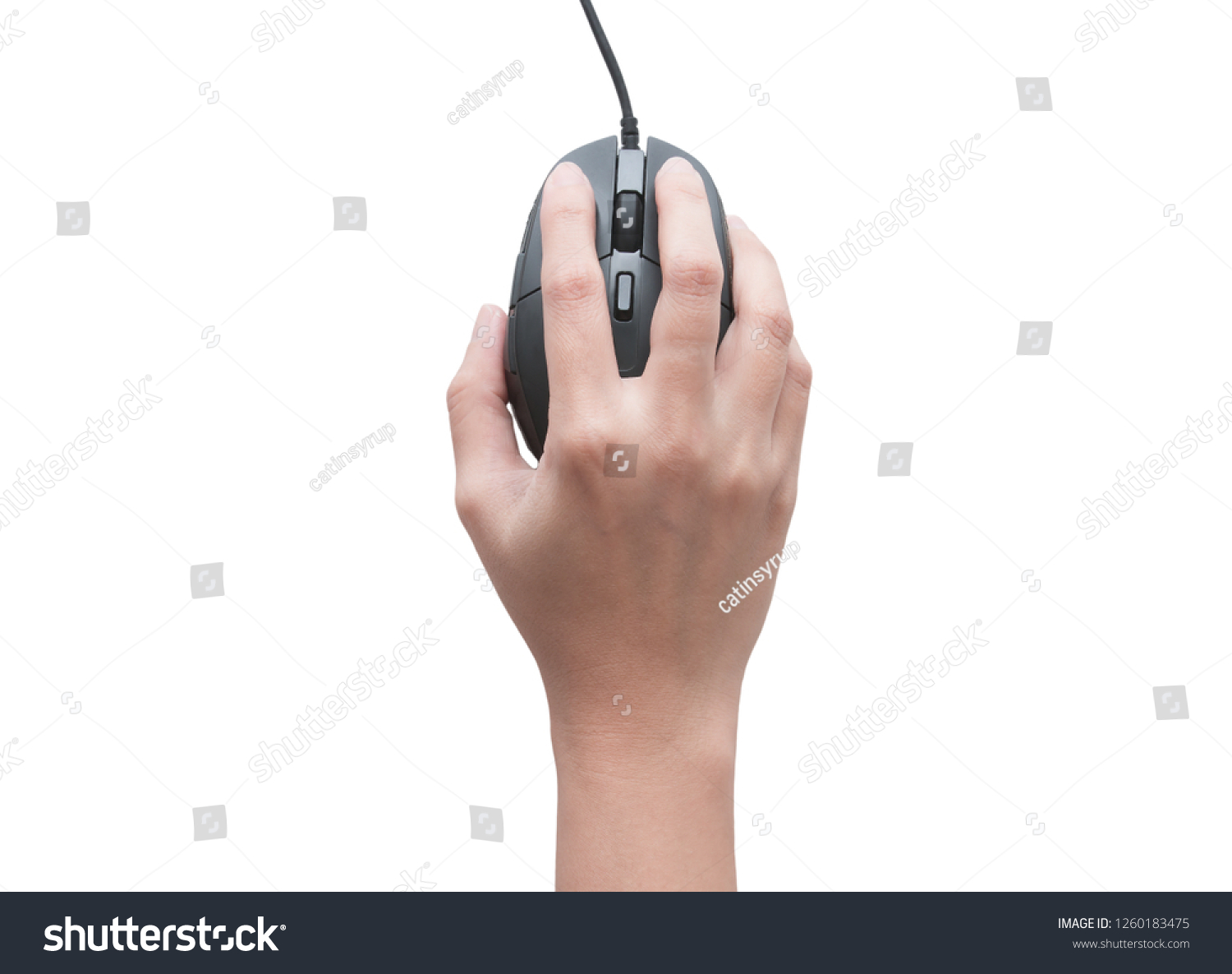 Компьютерная мышка в руке