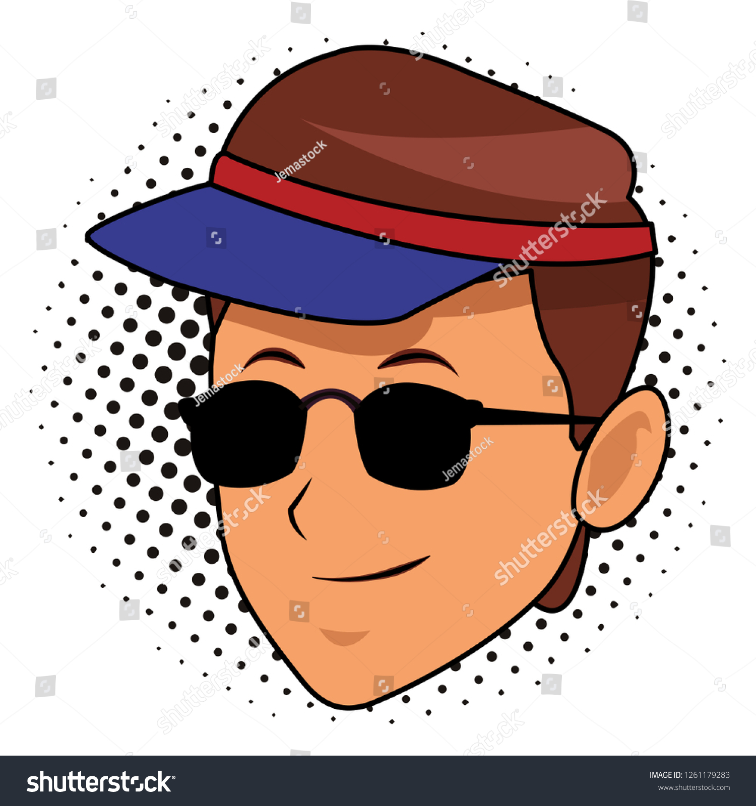 探偵帽と虫眼鏡 レトロなポップアートイラスト のイラスト素材 Shutterstock