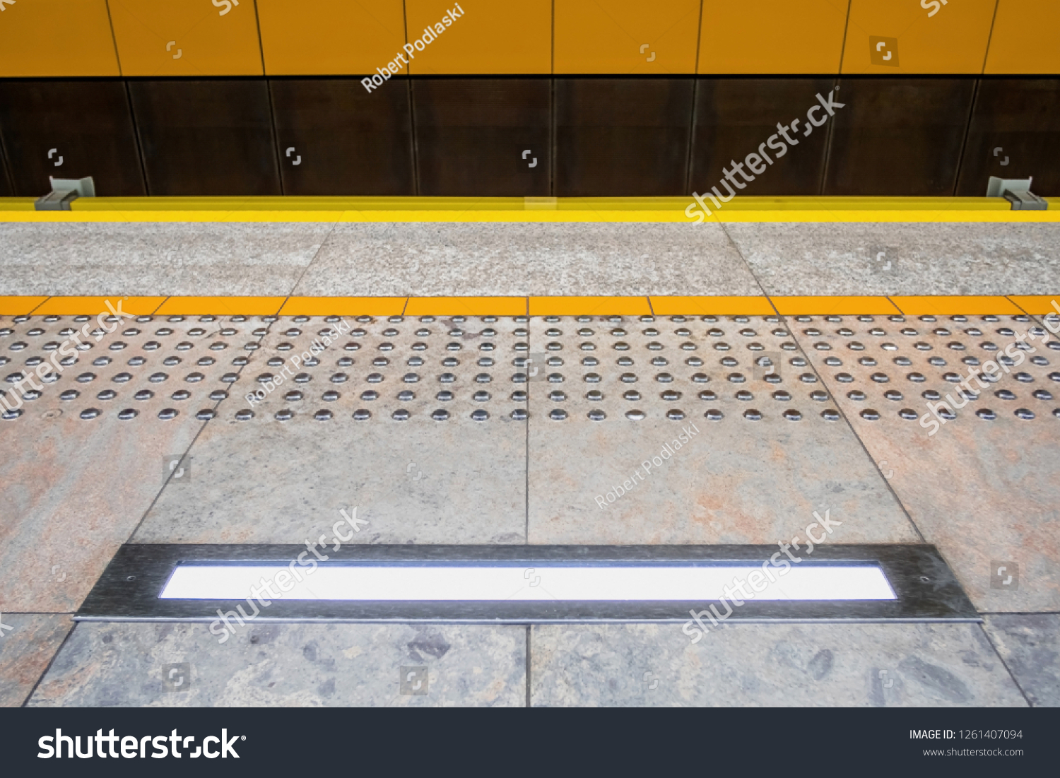 Tactile Paving Called Detectable Warning Surfaces Stock Photo   Stock Photo Tactile Paving Also Called Detectable Warning Surfaces To Assist Visually Impaired Pedestrians No 1261407094 