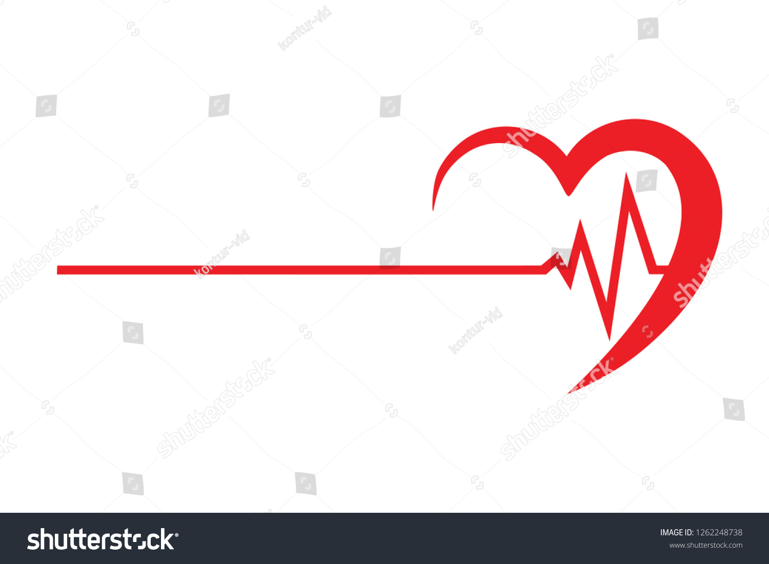 Logo Cardio Clinic Illustration Isolated On Stock Illustration ...