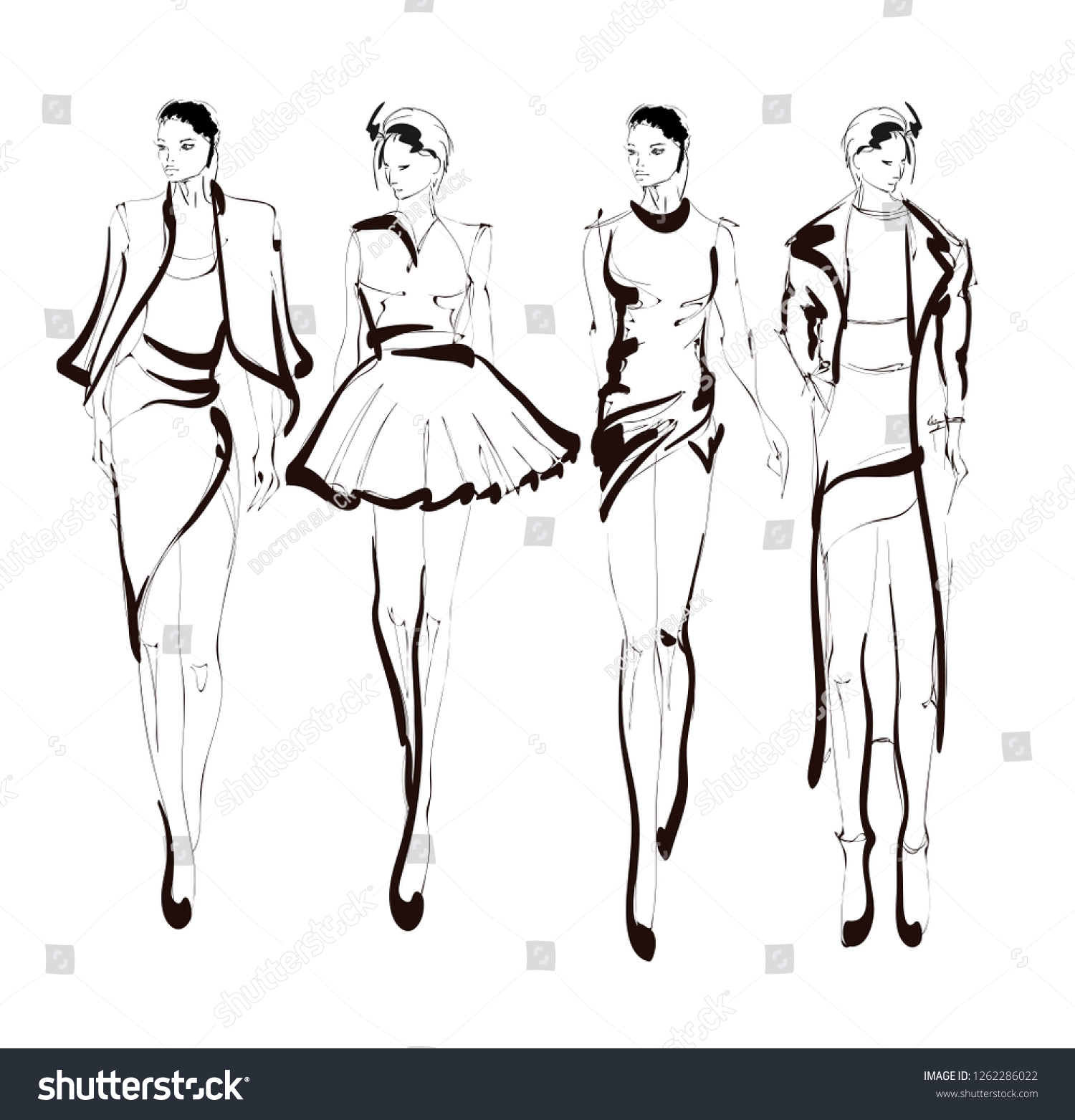 how to draw easy fashion figures