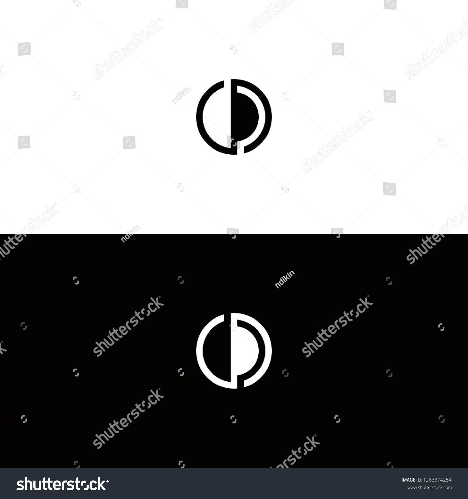 Cp Logo Design Stock Vector (Royalty Free) 1263374254 | Shutterstock