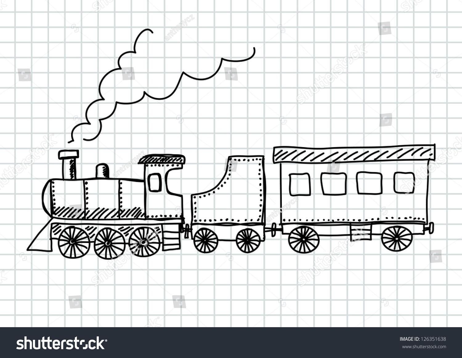 Поезд спереди рисунок