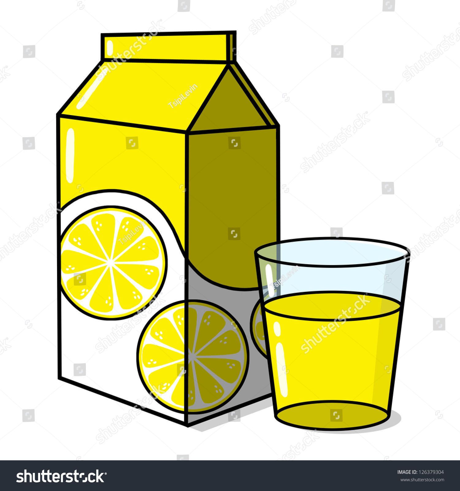 Коробка с лимонадом