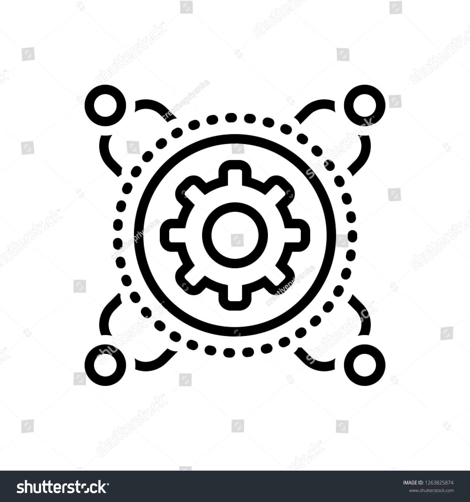 Vector Icon Enablement Stock Vector (Royalty Free) 1263825874