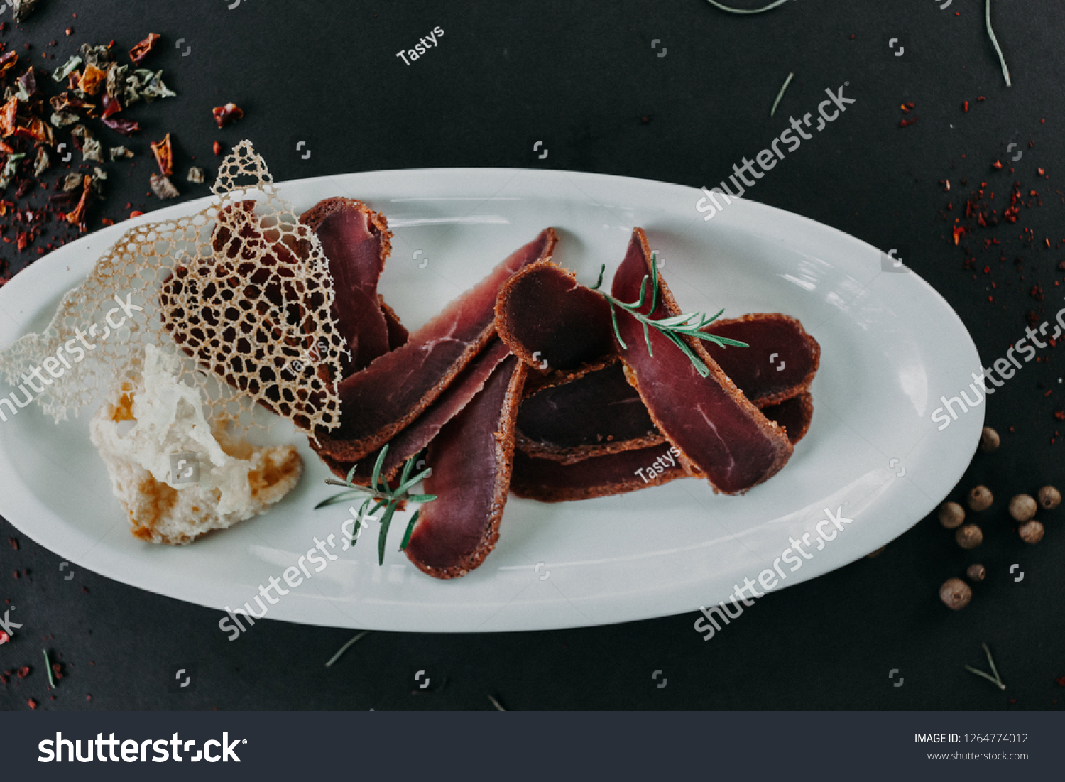 Pastirma Basturma Cured Beef On White Stock Photo Shutterstock