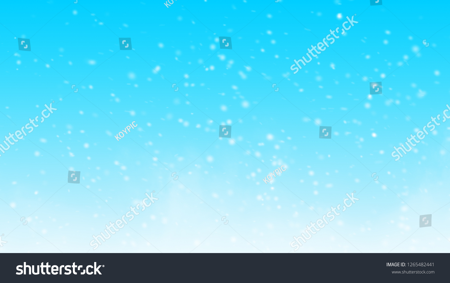 Christmas Winter Snowflake Blue Sky Background Stock Illustration ...