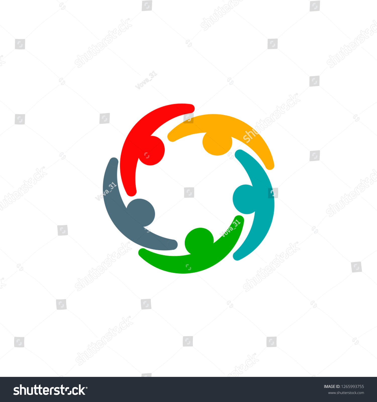 Community Logo Teamwork Logo Social Logo Stock Vector (Royalty Free ...