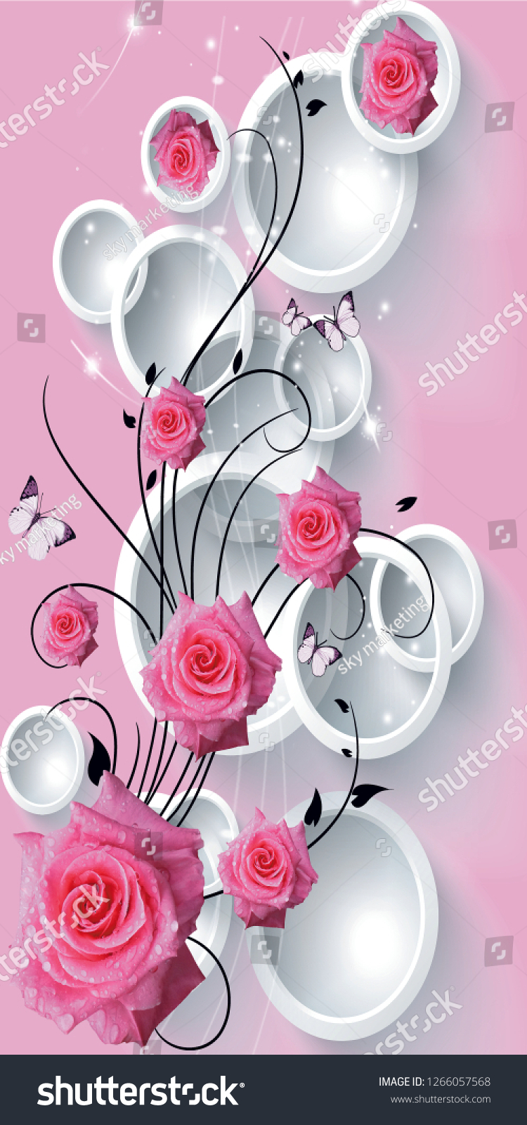 3d Pink Color Background Stock Photo 1266057568 | Shutterstock