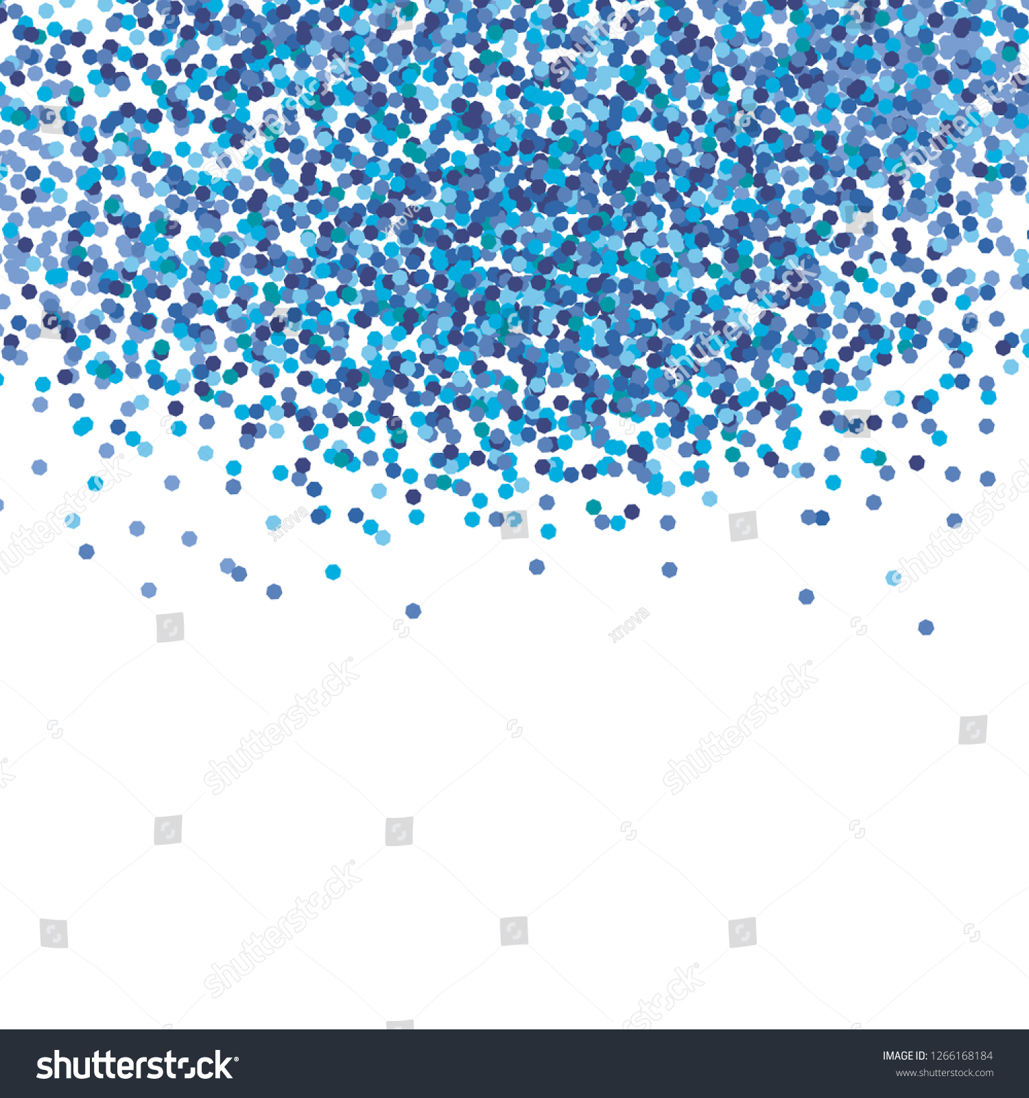 Falling Blue Confetti Vector Graphic White Stock Vector (Royalty Free ...