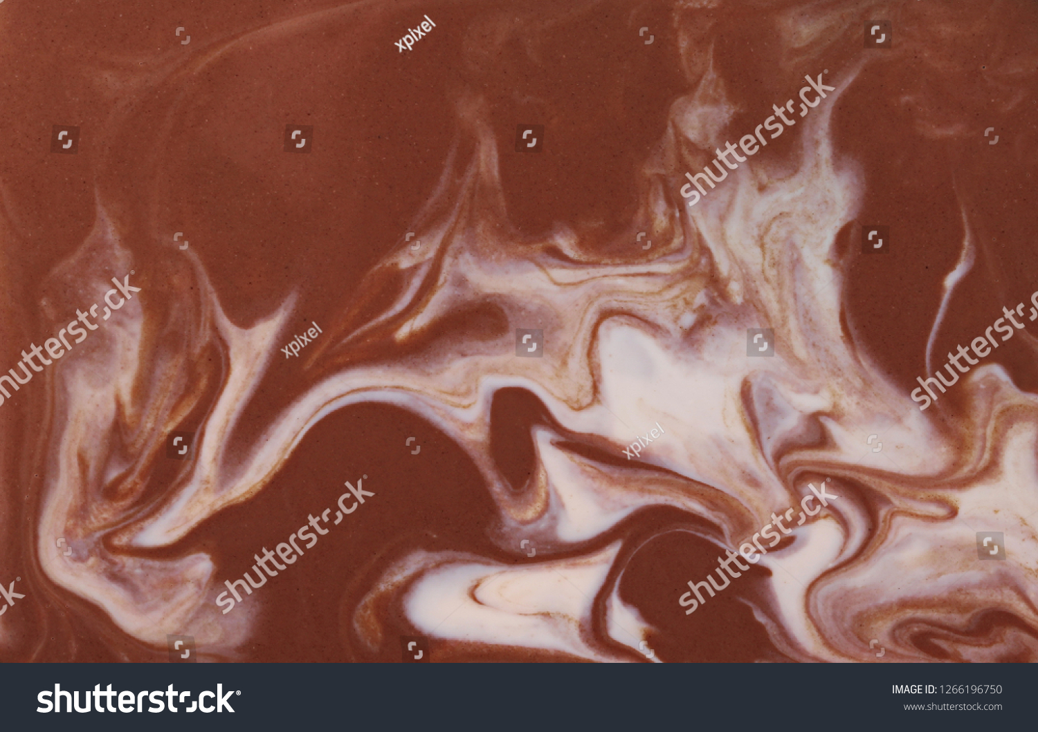 Spilled Chocolate Milk Puddle Background Texture Stock Photo 1266196750 