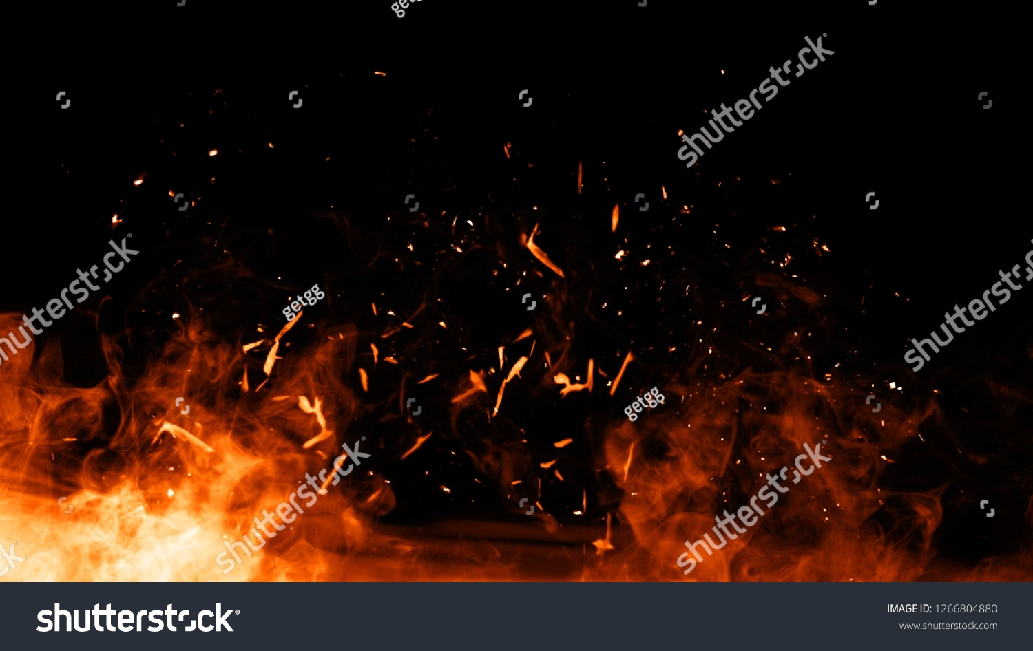 Perftect Fire Particles Embers On Background Stock Illustration ...