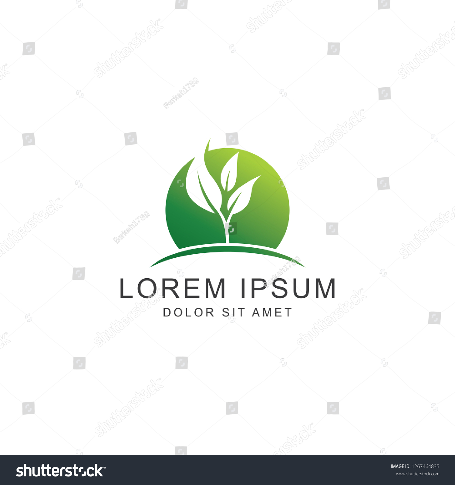 Leaf Logo Icon Vector Logo Template Stock Vector (Royalty Free ...