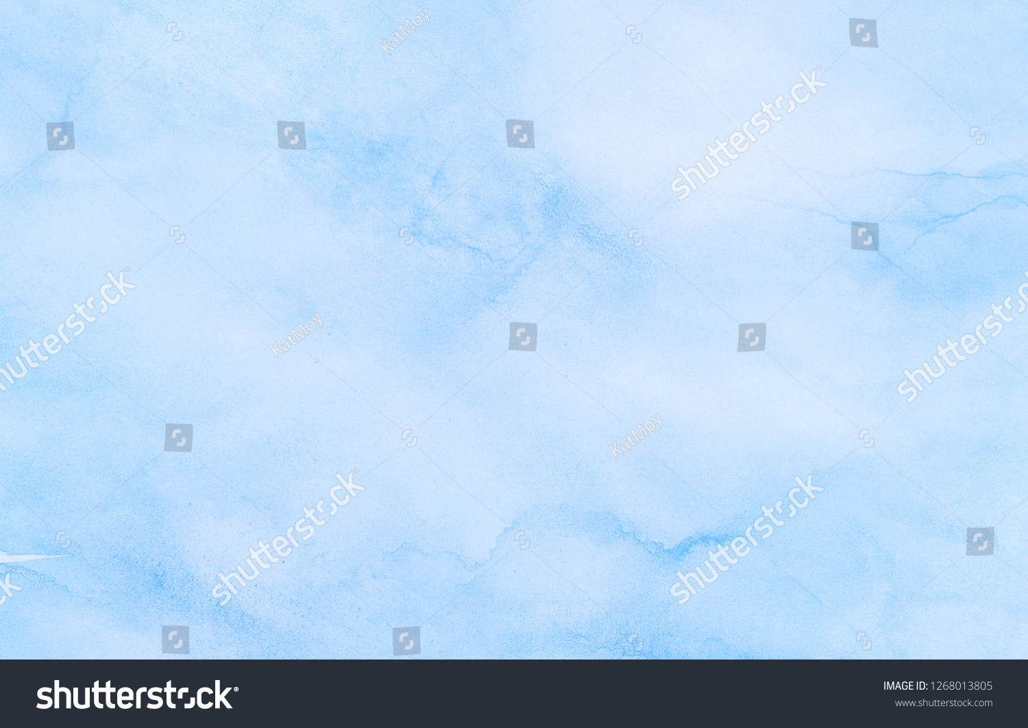 Abstract Light Sky Blue Shades Watercolor Stock Illustration 1268013805 ...