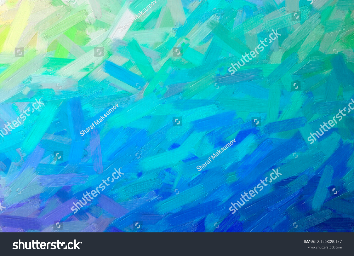 illustration-abstract-blue-green-oil-paint-stock-illustration