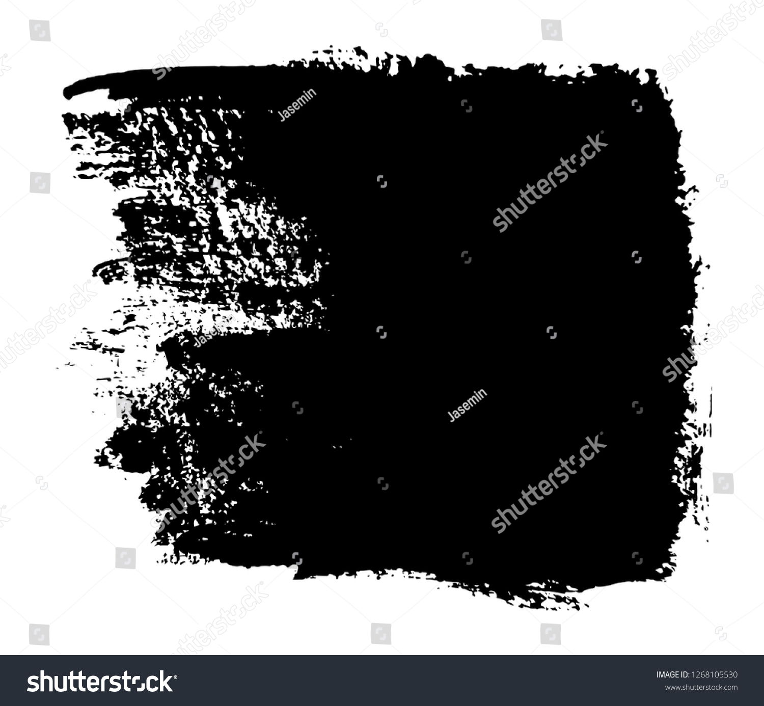 Black Paint Brush Stroke Background Stock Vector (Royalty Free ...