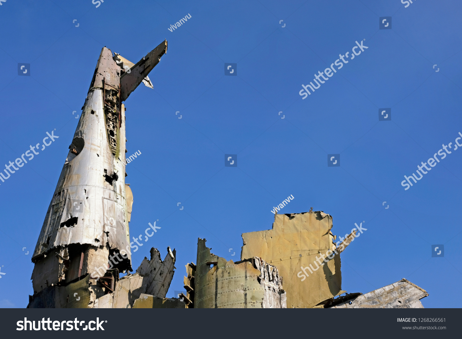 Aircraft Wreckage Hanoi City Vietnam Stock Photo 1268266561 | Shutterstock