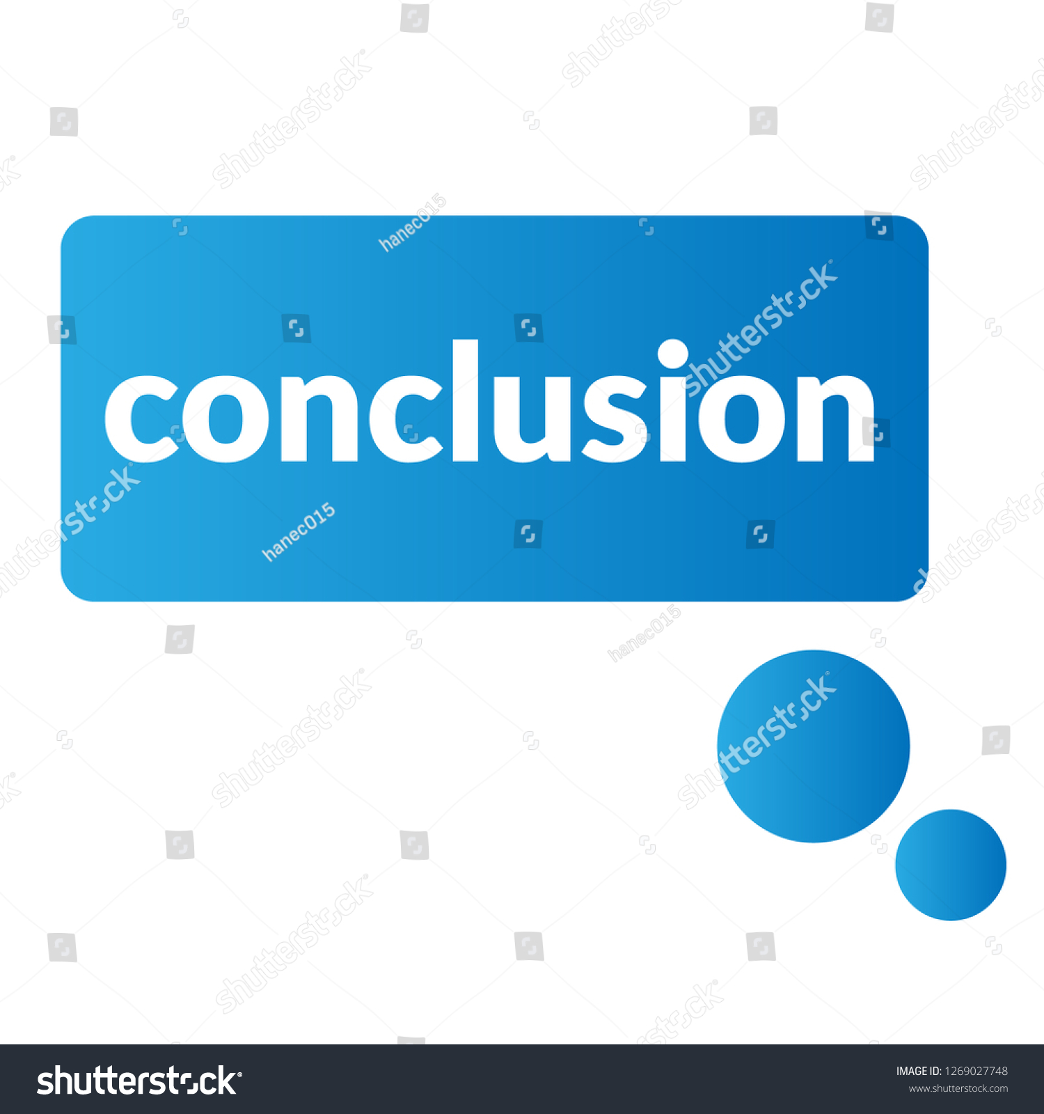 Conclusion Signlabel Conclusion Speech Bubble Conclusion Stock Vector ...