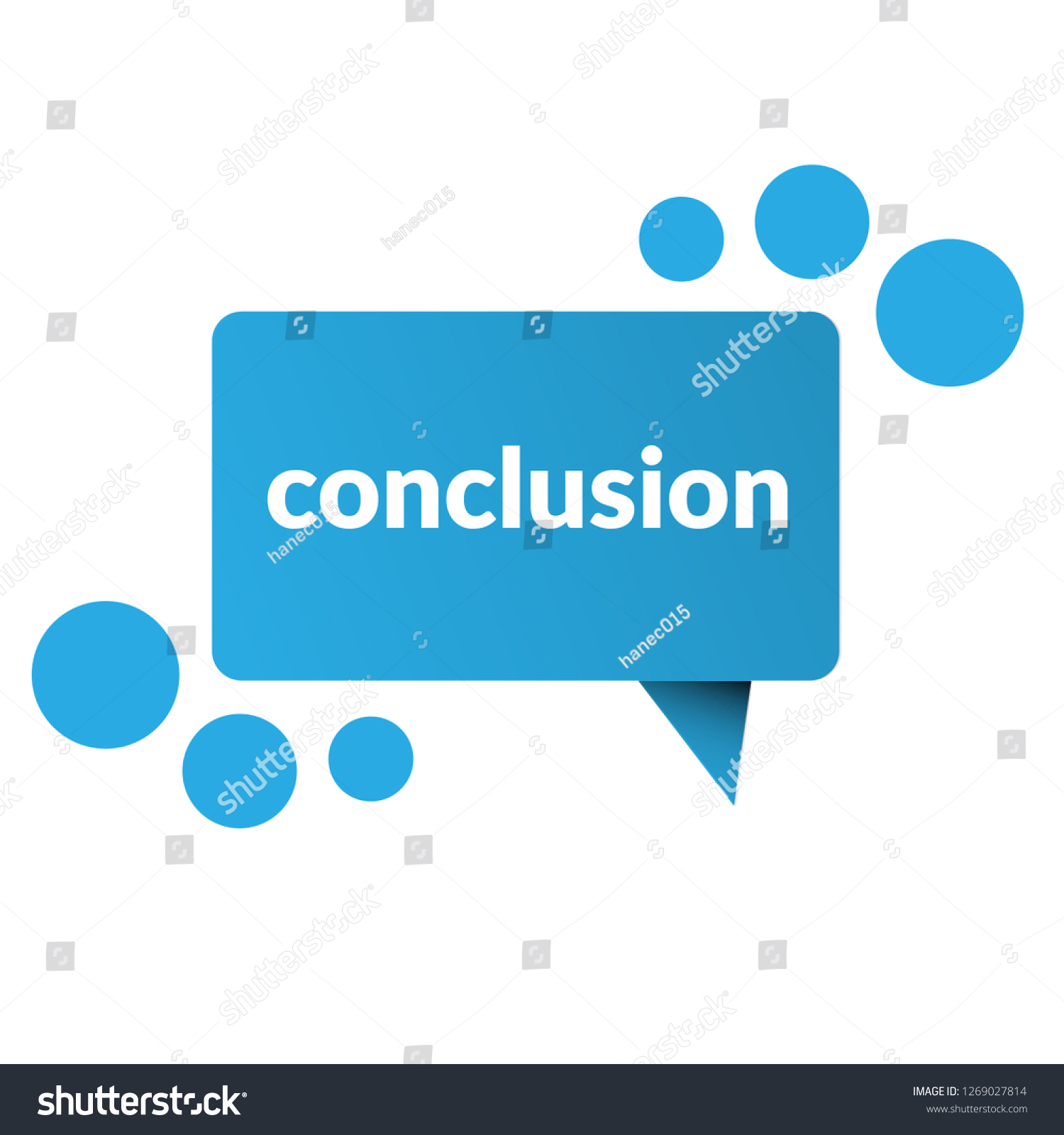 Conclusion Signlabel Conclusion Speech Bubble Conclusion Stock Vector ...