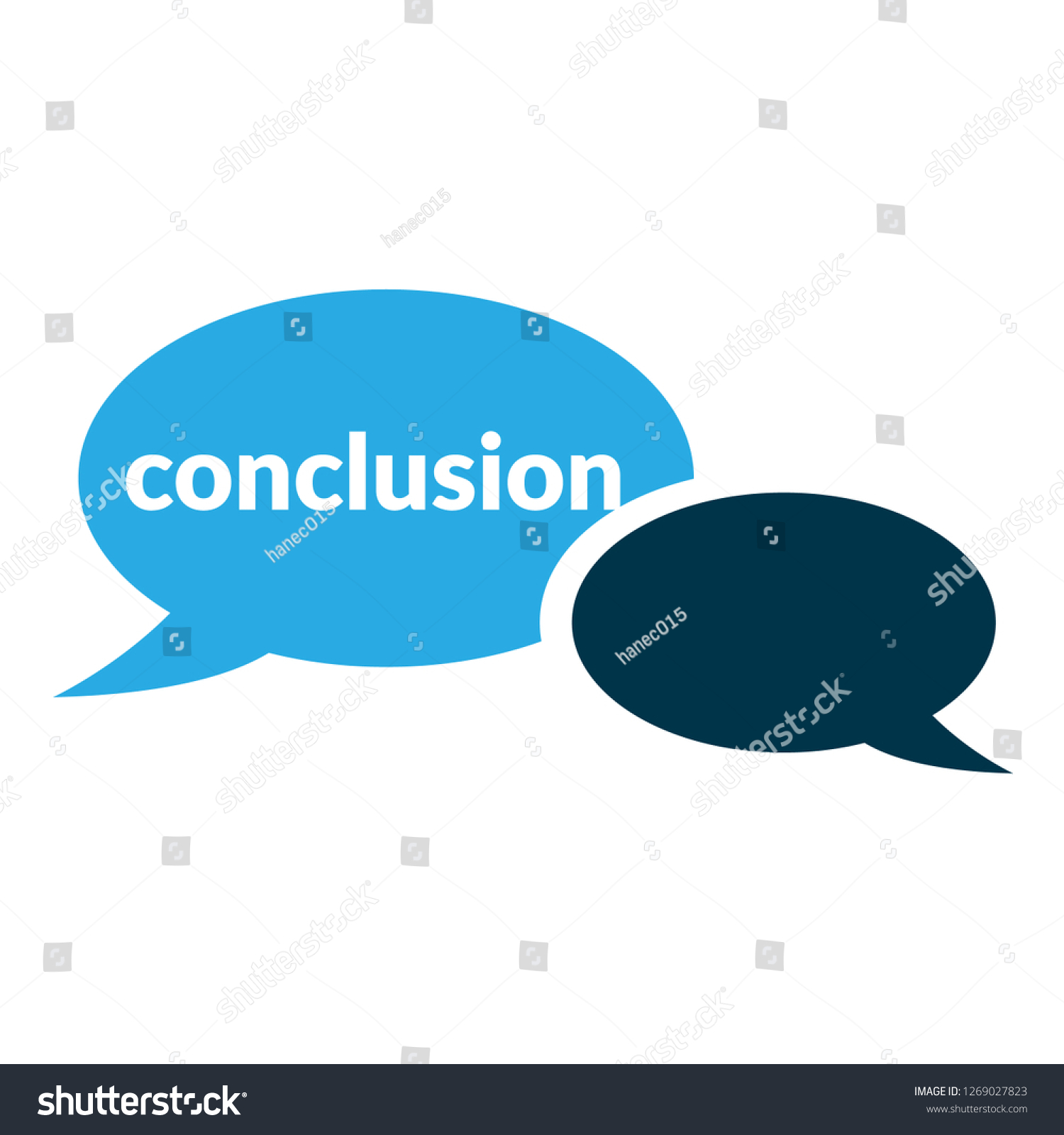 Conclusion Signlabel Conclusion Speech Bubble Conclusion Stock Vector ...