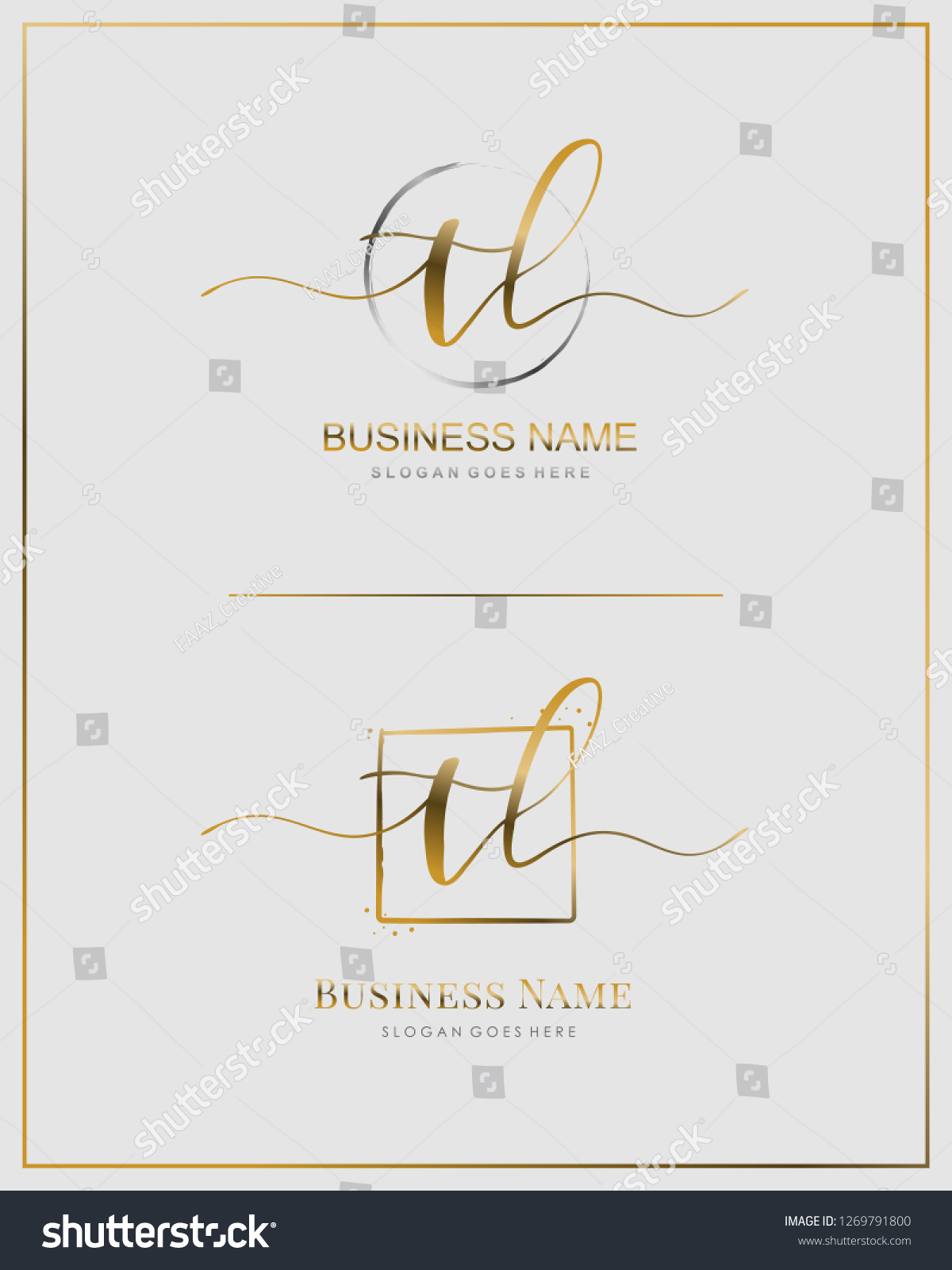 Initial T L Tl Handwriting Logo Stock Vector (Royalty Free) 1269791800 ...