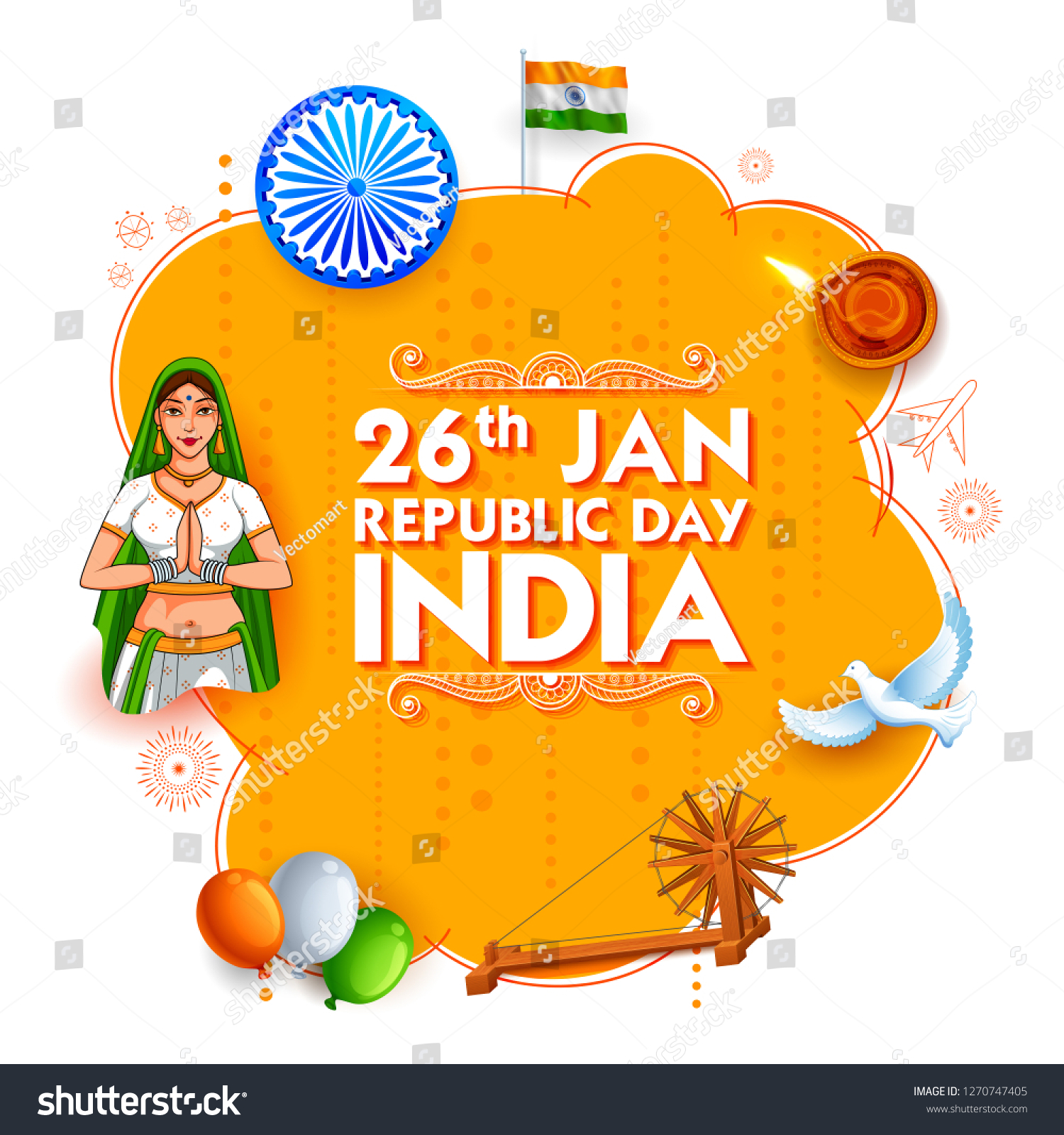 illustration-lady-tricolor-saree-indian-flag-stock-vector-royalty-free