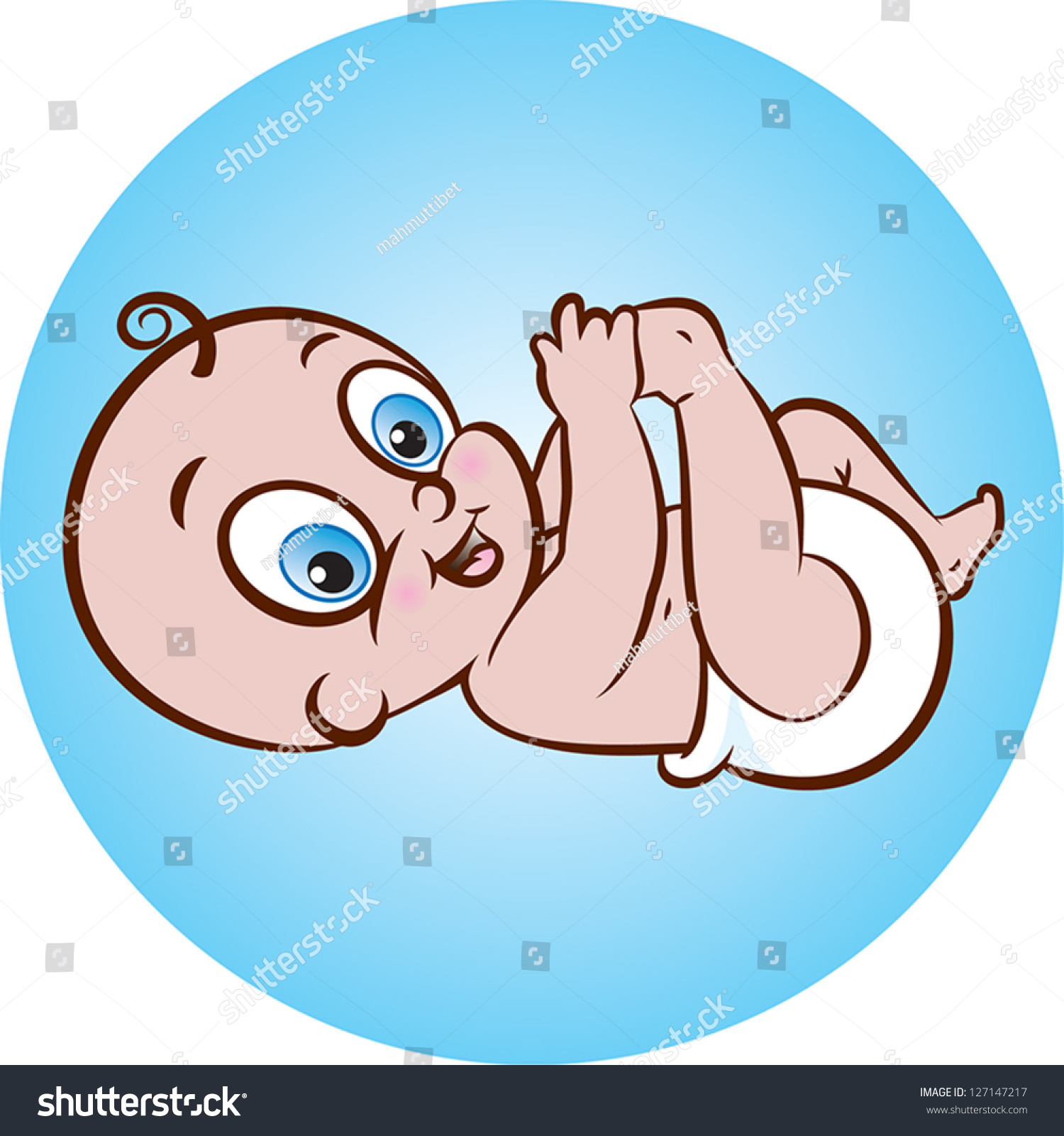 Младенец в пеленках рисунок