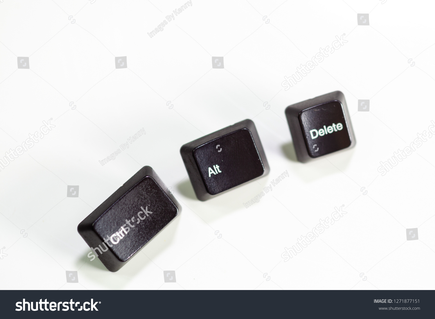 Loose Ctrl Alt Delete Computer Keys Stock Photo 1271877151 | Shutterstock