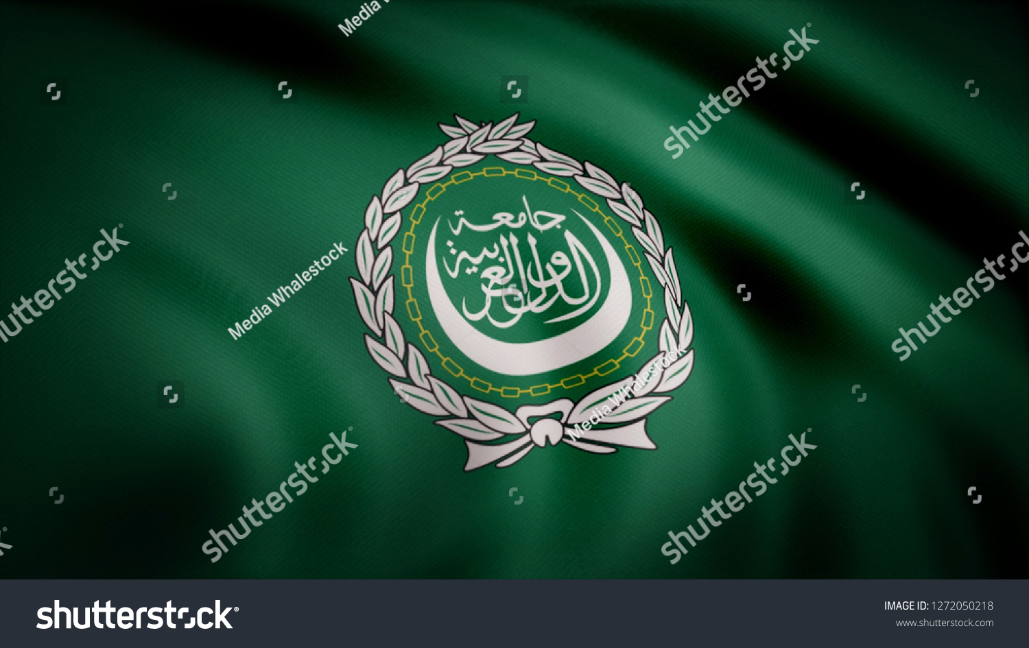 Arab League Flag Waving Seamless Loop 1272050218 Shutterstock   Stock Photo Arab League Flag Waving Seamless Loop Arab League Loopable Flag With Highly Detailed Fabric 1272050218 