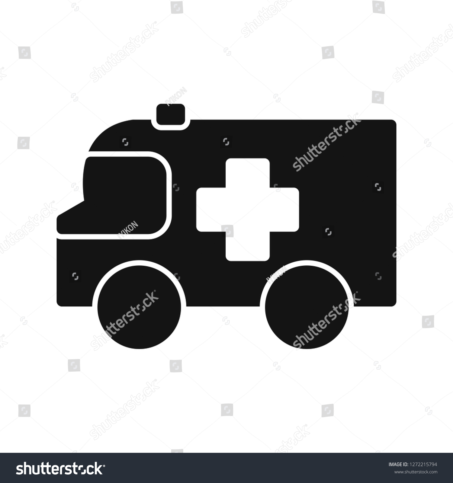 Vector Ambulance Icon Stock Vector (Royalty Free) 1272215794 | Shutterstock