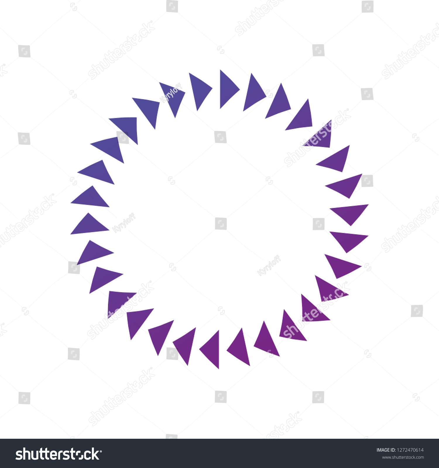 Triangle Circle Frame Round Design Vector Stock Vector (Royalty Free ...