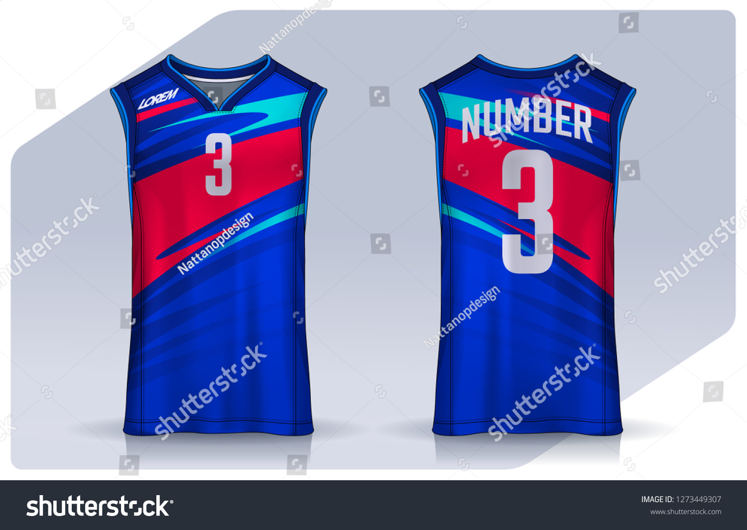 Basketball Tank Top Design Template Sport Stock Vector (Royalty Free ...