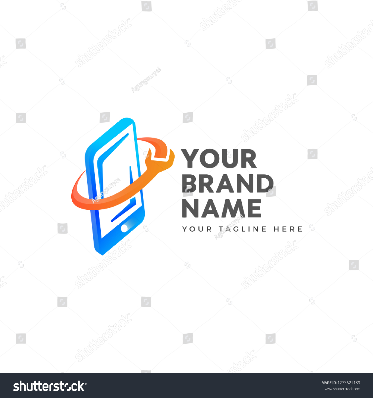 Phone Service Logo Silhouette Phone Sign Stock Vector (Royalty Free ...