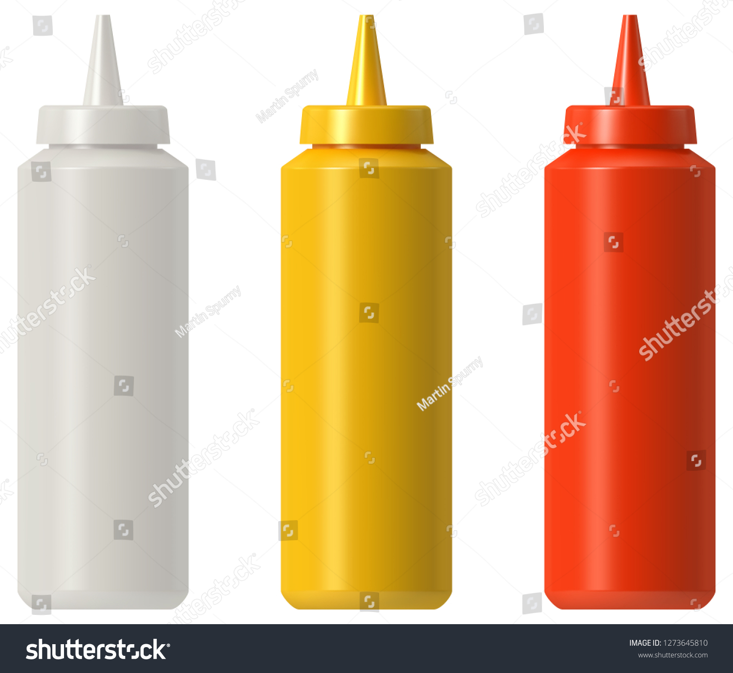 Ketchup Mustard Mayo Squeeze Bottle Stock Vector (Royalty Free ...