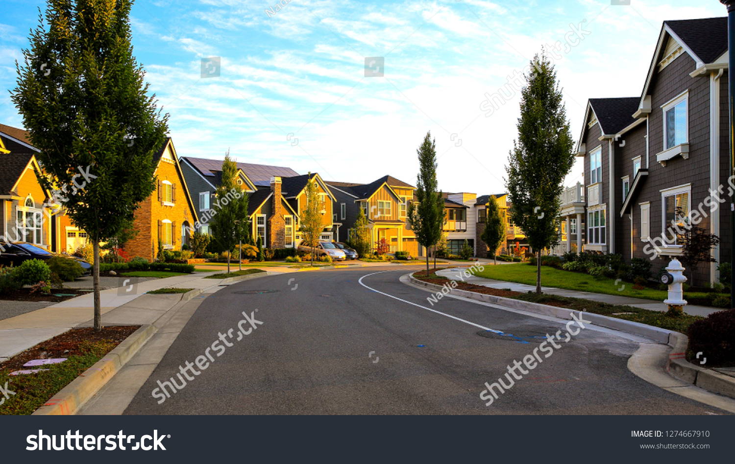 Most Beautiful Neighborhood Street Stock Photo 1274667910 | Shutterstock