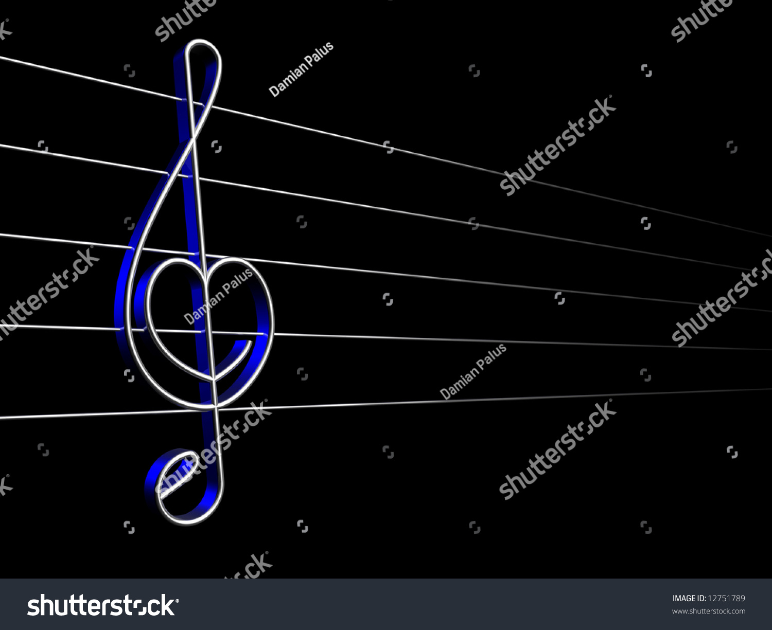 Symbol Sound Treble Clef Stock Illustration 12751789 | Shutterstock