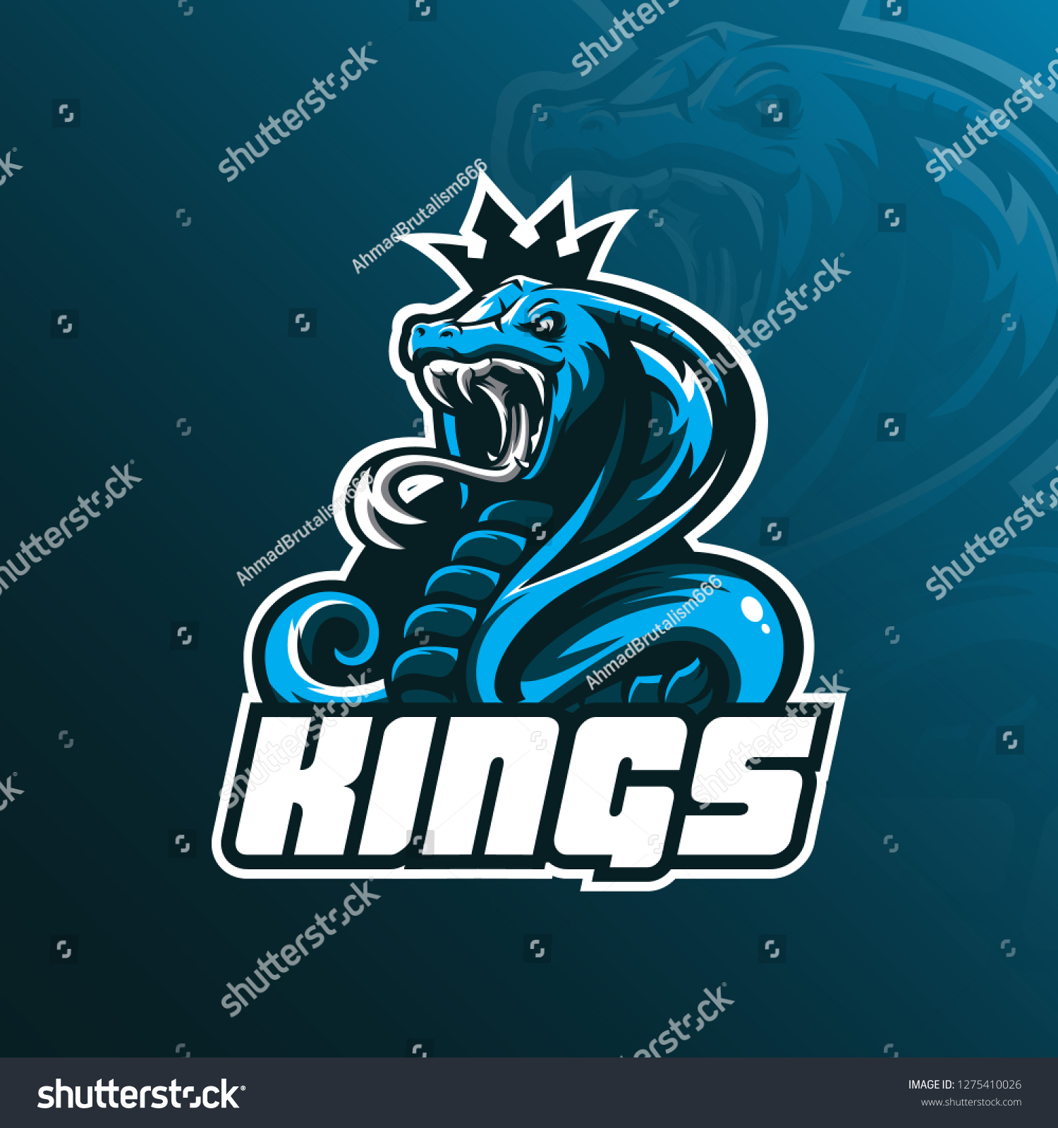 King Cobra Mascot Logo Design Vector Stock Vector (Royalty Free ...