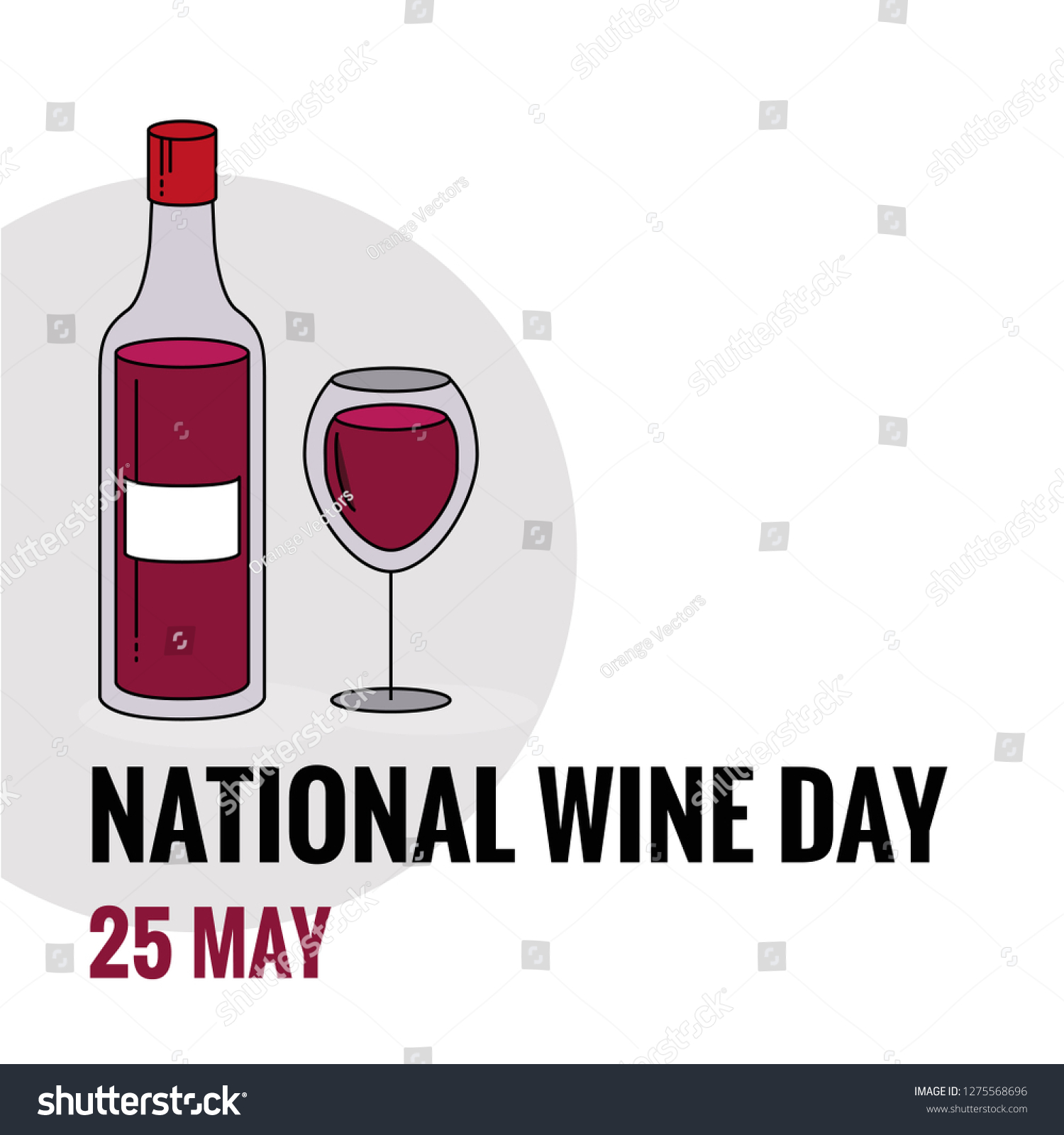 National Wine Day 25 May Stock Vector Royalty Free 1275568696 Shutterstock 8388