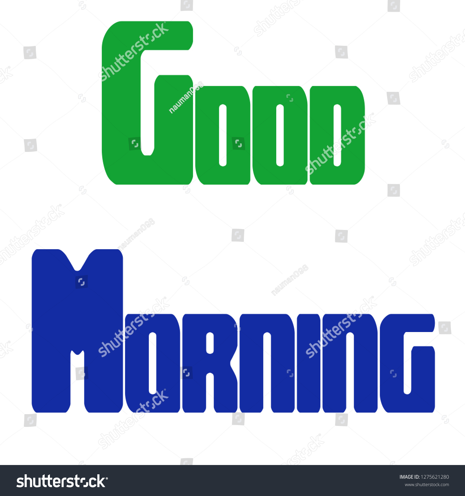Good Morning Greetings Colours Styles Stock Illustration 1275621280 ...