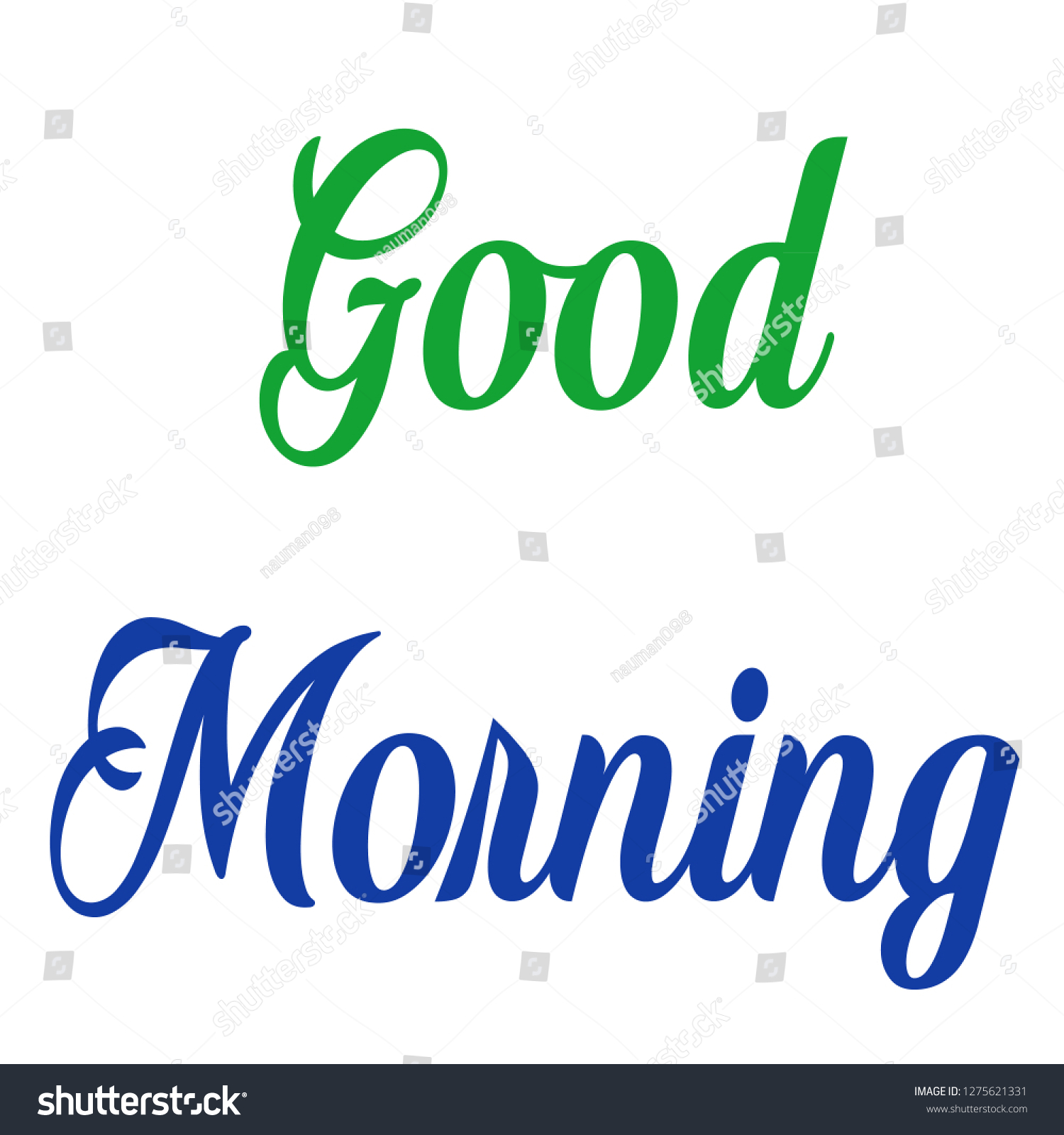 Good Morning Greetings Colours Styles Stock Illustration 1275621331 ...