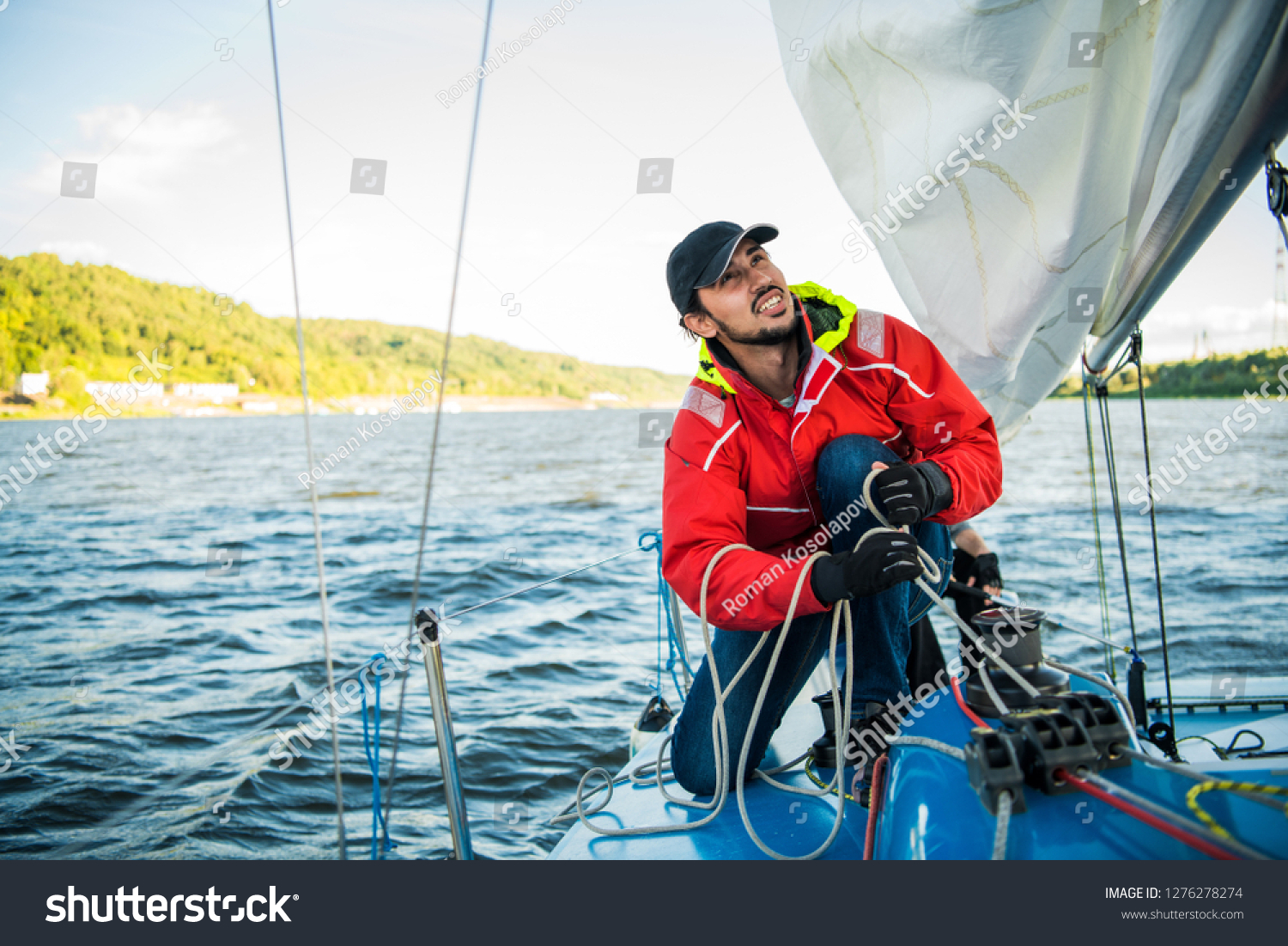 pulling rope boat