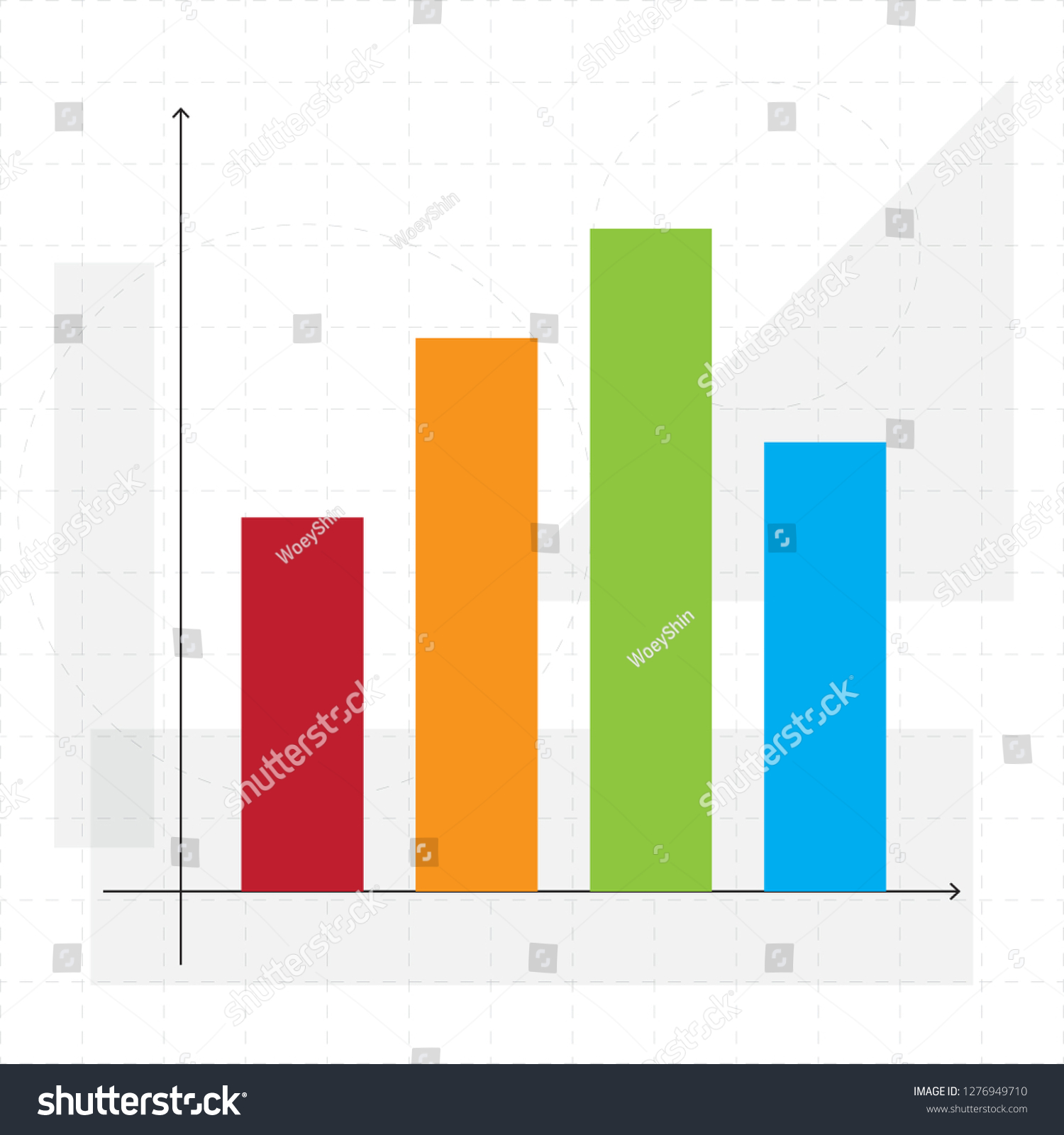 Vertical Bar Chart Graph Diagram Infographic Stock Vector (Royalty Free ...