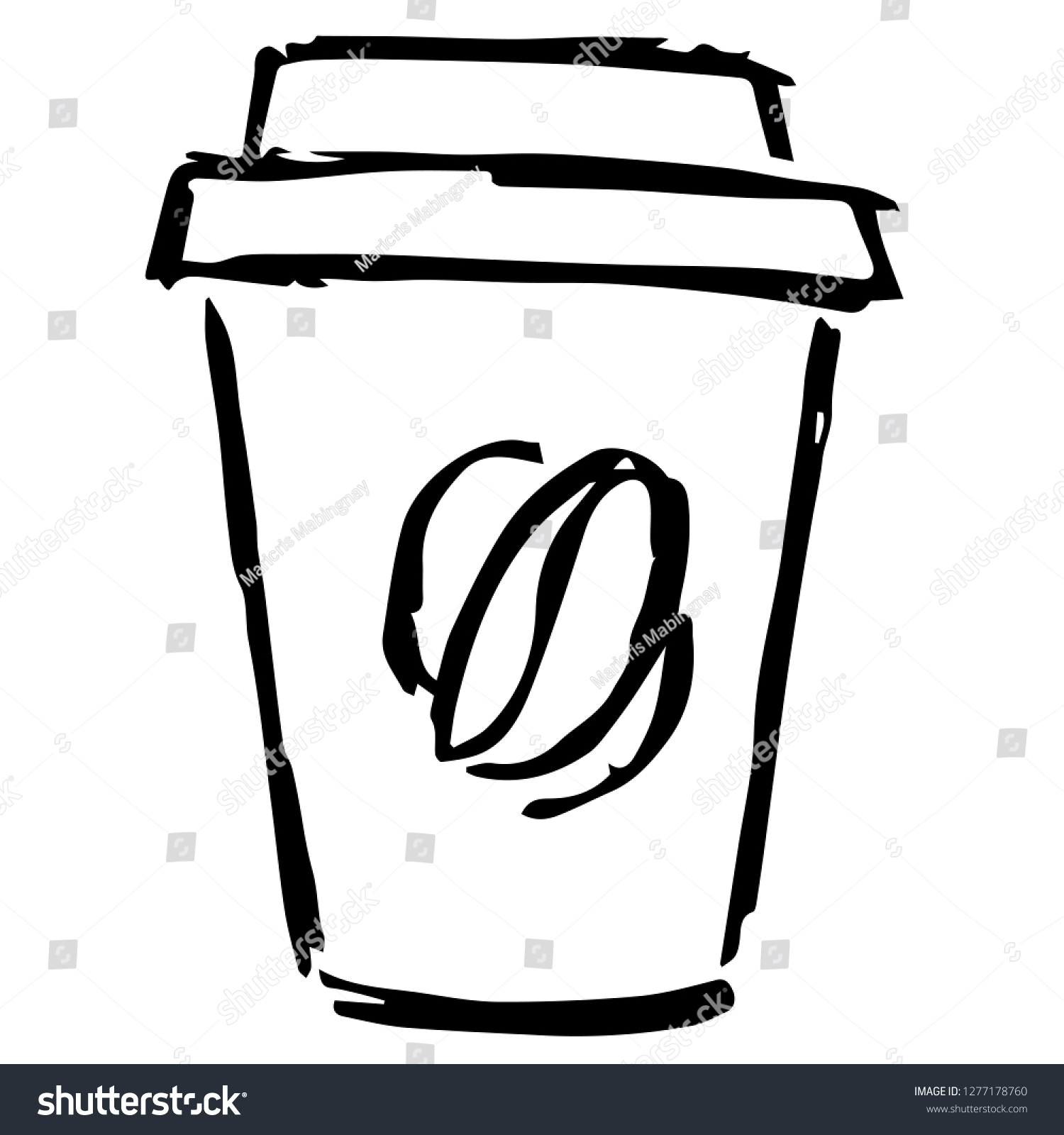 Hand Drawn Doodle Vector Illustration Coffee Stock Vector (Royalty Free ...