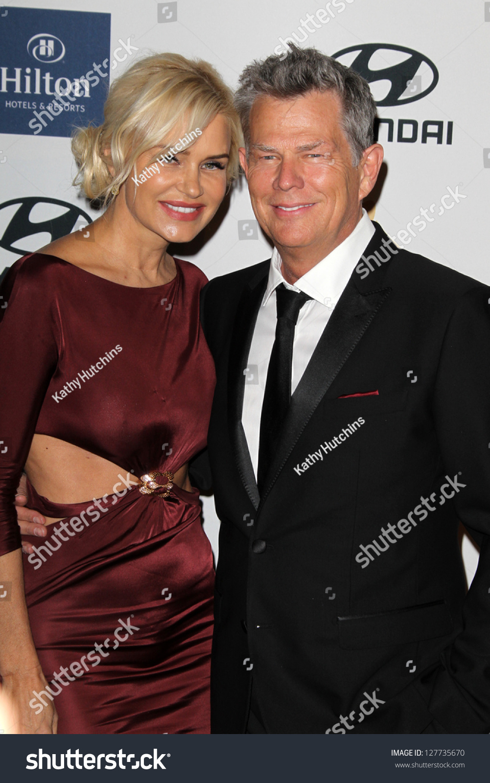 Los Angeles Feb 9 Yolanda Hadid Stock Photo 127735670 Shutterstock   Stock Photo Los Angeles Feb Yolanda Hadid David Foster Arrives At The Clive Davis Pre Grammy Gala 127735670 