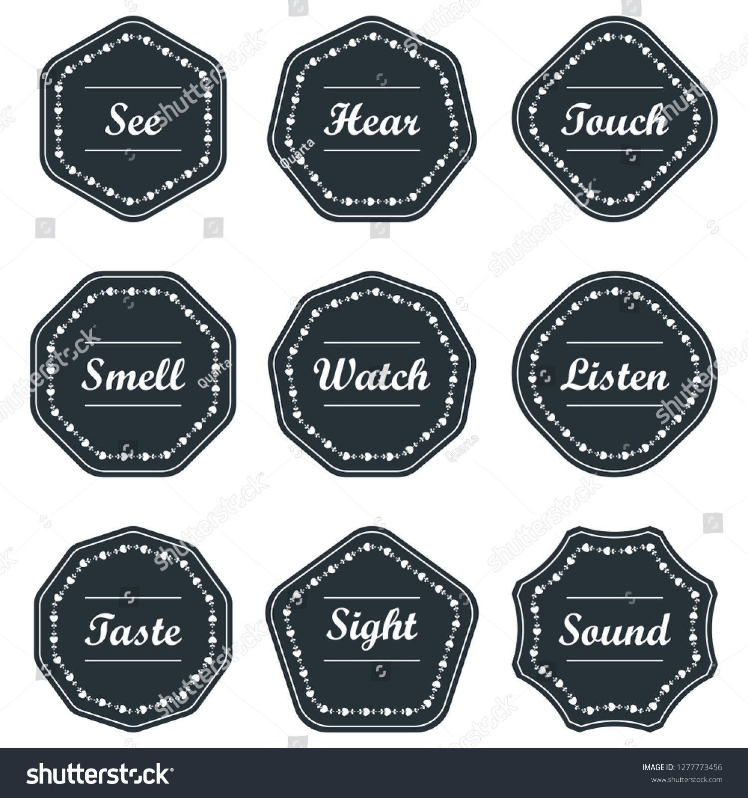 five senses gift tags free printables