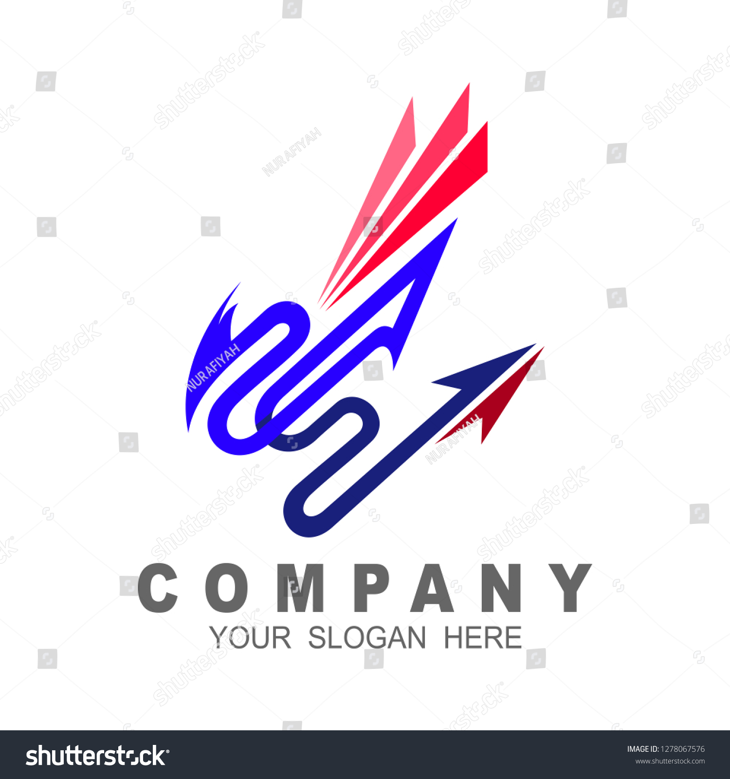 Dragon Business Company Logo Template Emblem Stock Vector (Royalty Free ...