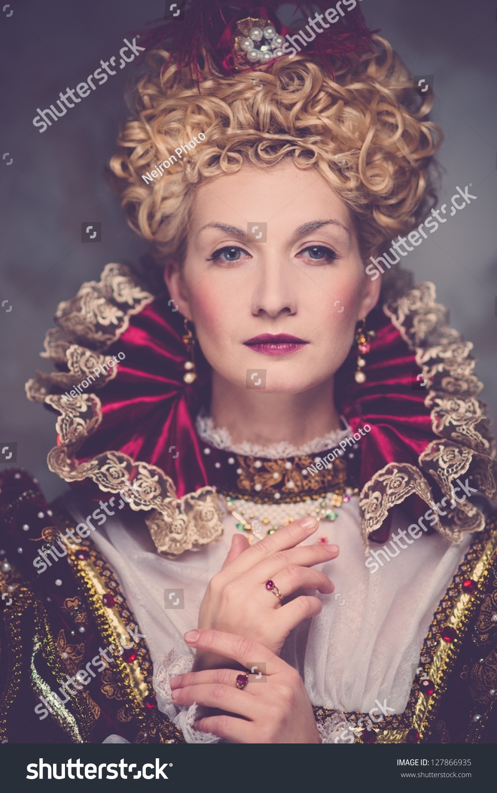 Portrait Beautiful Haughty Queen Stock Photo 127866935 | Shutterstock